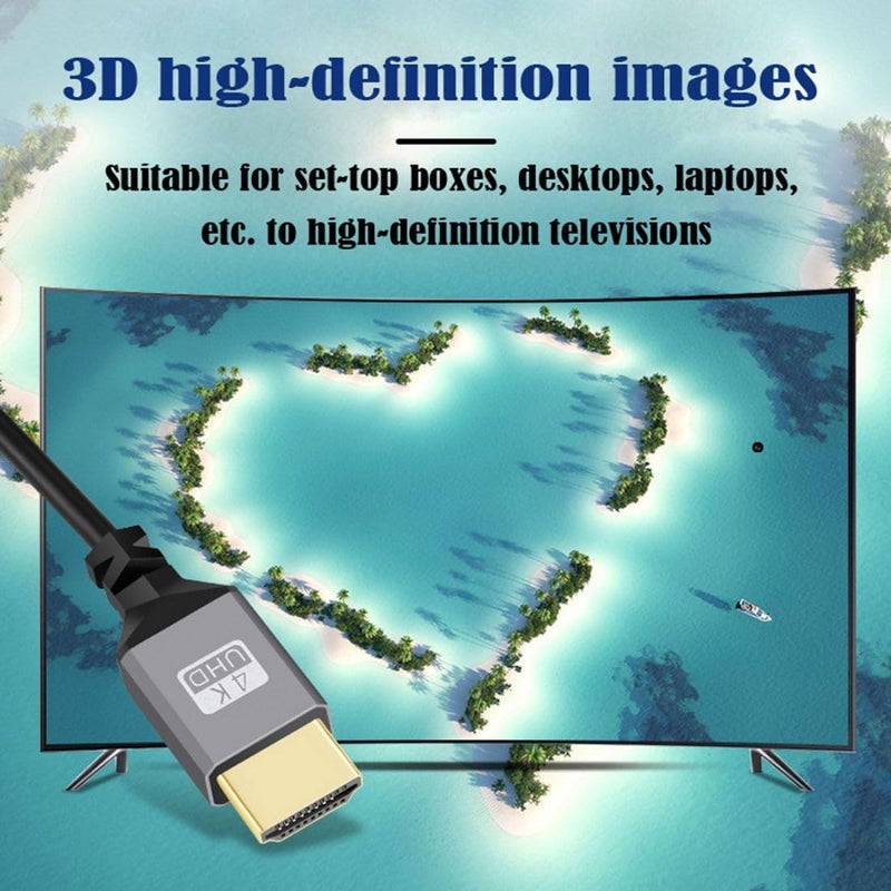 chenyang HDMI Stretch Coiled Cable HDMI 1.4 Type A Male to Male 4K 60hz 90 Degree Left Angled Extension Cable - Image 3